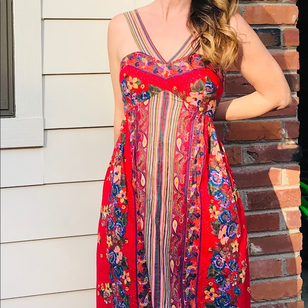 SOLD Vintage handmade 70s maxi sz XS - Picture 6 of 6